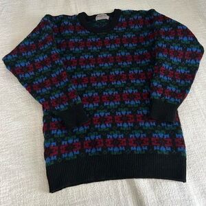 michael ross | size 42 | vintage 80s/90s 100% shetland wool sweater, made in uk
